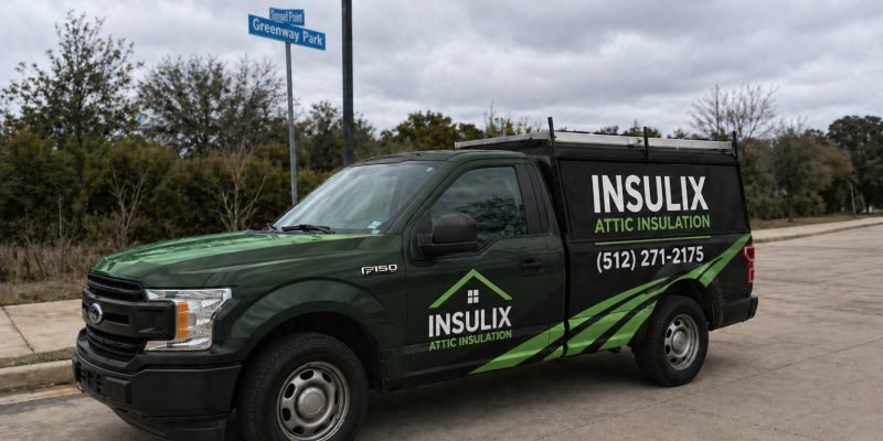 Our Service Truck At The Location